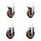 Service Caster 5 Inch High Temp Glass Filled Nylon 3/4 Inch Stem Caster Total Lock Brakes, 2PK SCC-SQTTL20S514-GFNSHT-34-2-S-2 - alternate 2